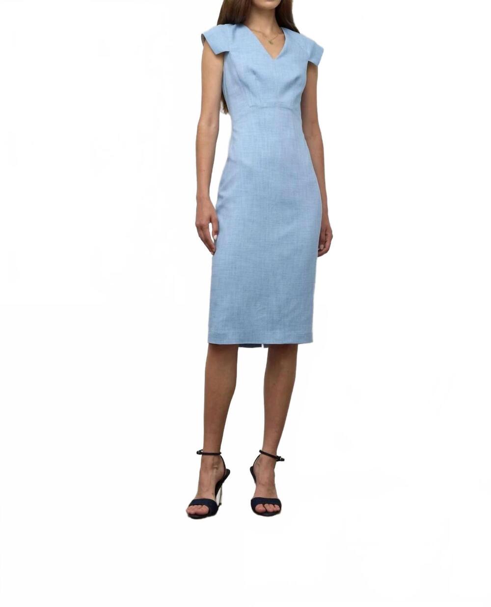 NEW IRIS SETLAKWE women's fitted dress in midnight blue